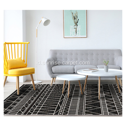 Desain modern microfiber Rug untuk home furnishing